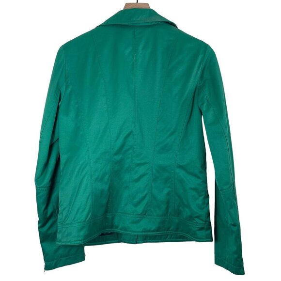 Laundry by Shelli Segal Green Moto Jacket – Size Medium - Picture 2 of 9